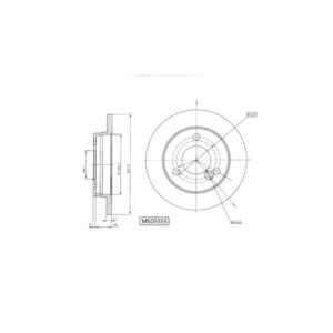 Brake Disc Solid Front Renault Kwid 1.0 2016> (Single) - MSD5555